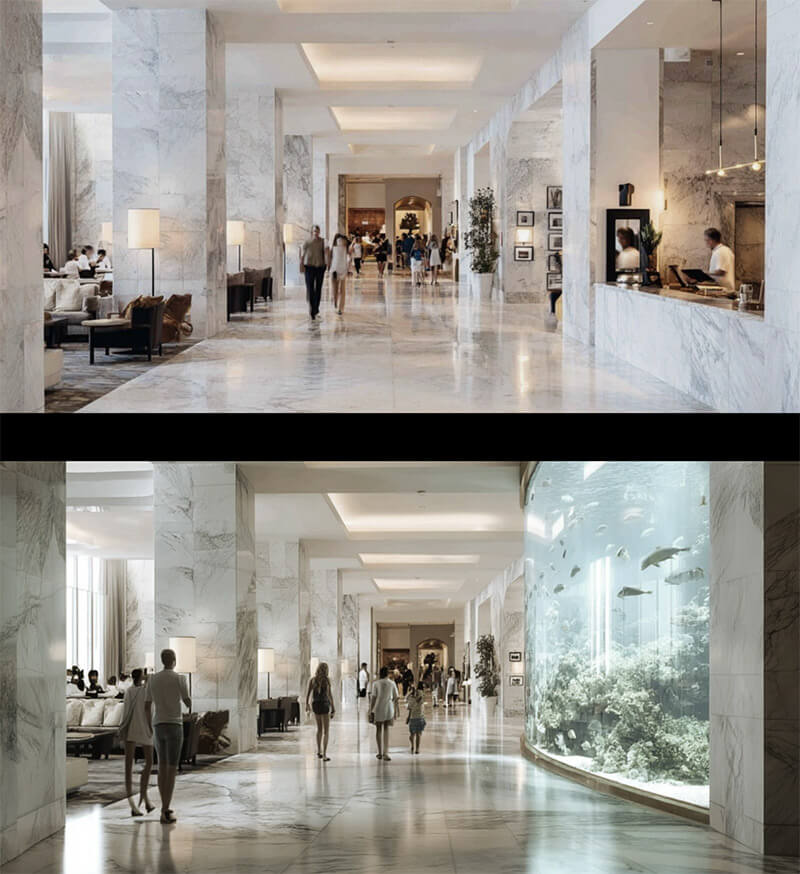 Subterranean habitat and integrated safe-environment corridor concept