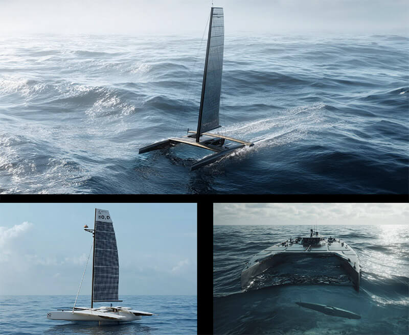 Solar sail-powered autonomous ocean drone concept for long-duration monitoring